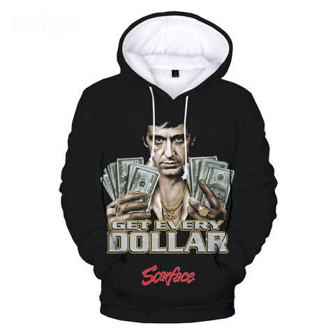 Image of Scarface 3D Printed Hoodies - Movie Tony Montana Sweatshirts