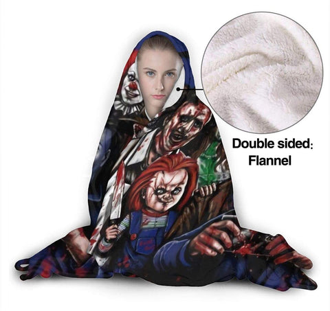 Image of Plush Throw Blanket - Horror Michael-Myers Microfiber Bedding Fluffy Blanket