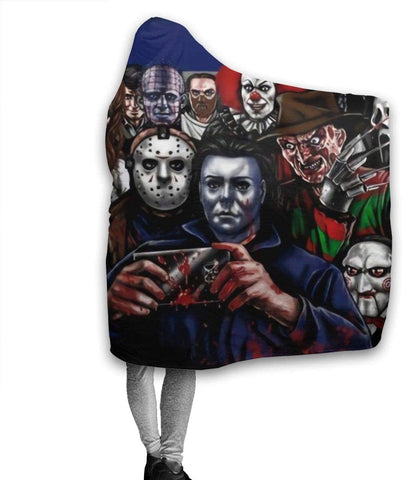 Image of Plush Throw Blanket - Horror Michael-Myers Microfiber Bedding Fluffy Blanket