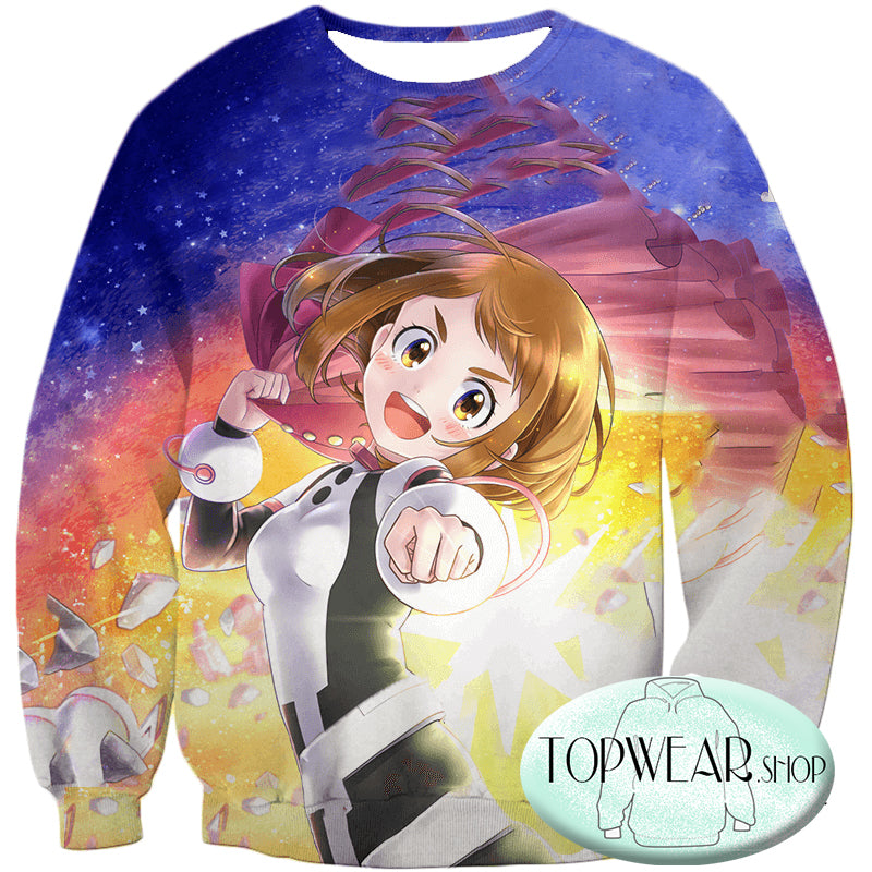 My Hero Academia Sweatshirts - Cute Zero Gravity Ochaco Uraraka Sweatshirt