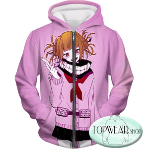 My Hero Academia Hoodies - Dangerous and Cool Villain Himiko Toga Cool Pullover Hoodie