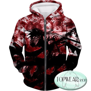 My Hero Academia Hoodies - Hero Killer Stain Action Pullover Hoodie