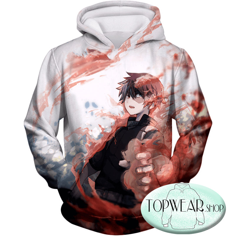 My Hero Academia Sweatshirts - Ice and Fire Shoto Todoroki Action Sweatshirt