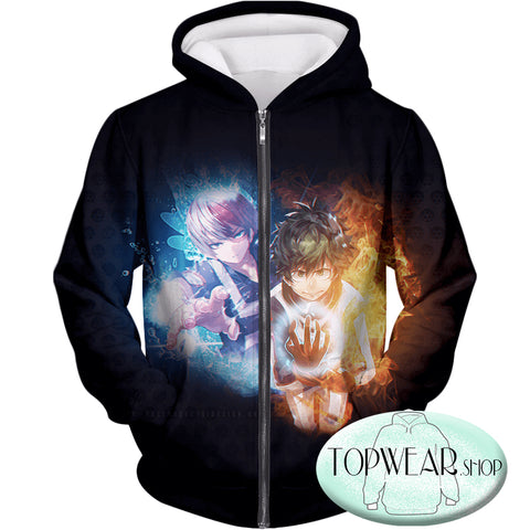 Image of My Hero Academia Hoodies - Izuki and Shoto My Hero Academia Pullover Hoodie