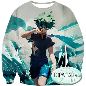 My Hero Academia Sweatshirts - Izuki Midoriya Incredible Hero Sweatshirt