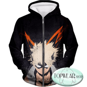 My Hero Academia Hoodies - Explosive Hero Student Katsuki Bakugo Pullover Hoodie