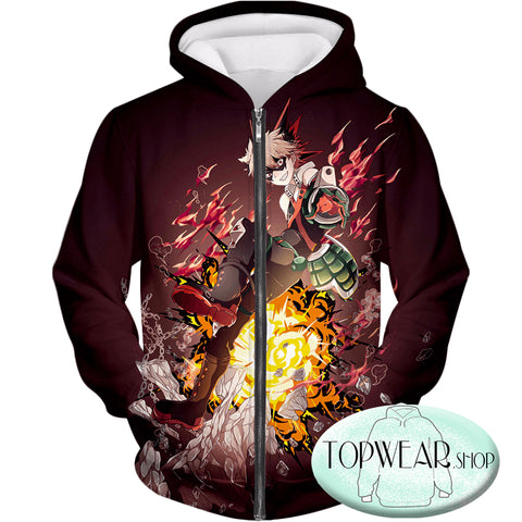 Image of My Hero Academia Hoodies - Exploding Anime Hero Bakugo Katsuki Ultimate Action Pullover Hoodie