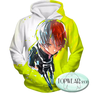 My Hero Academia Hoodies - Super Cool Half Cold Half Hot Shoto Amazing Pullover Hoodie