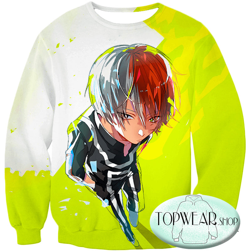My Hero Academia Hoodies - Super Cool Half Cold Half Hot Shoto Amazing Zip Up Hoodie