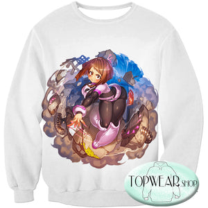 My Hero Academia Sweatshirts - Super Cute Gravity Girl Uraraka Action Sweatshirt