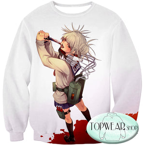 My Hero Academia Sweatshirts - Transforming Villain Toga Himiko Sweatshirt