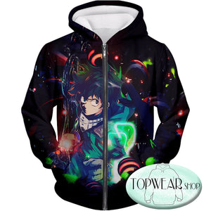 My Hero Academia Hoodies - Powerful Izuki Midoriya Fan Pullover Hoodie