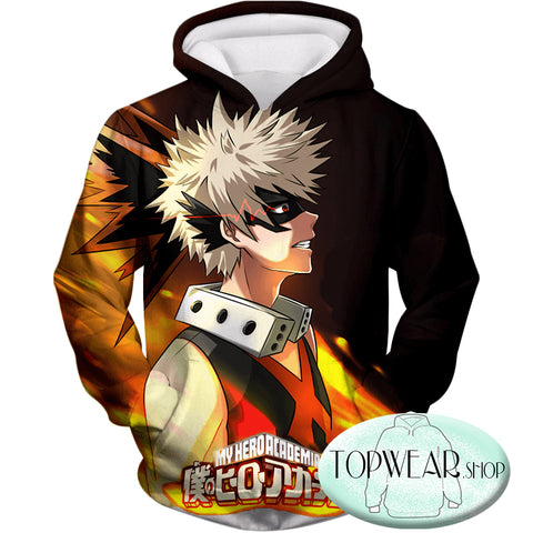 Image of My Hero Academia Hoodies -Zip Up Bakugo Katsuki Explosive Quirk Hoodie