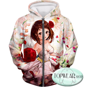 My Hero Academia Uraraka Fan Sweatshirts - Pullover Beautiful Dress Print Sweatshuirt