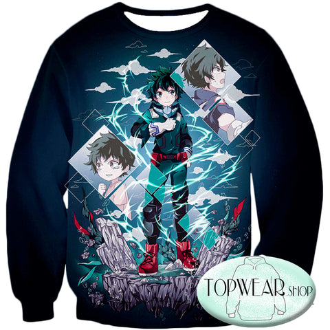 Image of My Hero Academia Hoodies - Chasing the Dreams of Hero Izuki Midoriya Pullover Hoodie