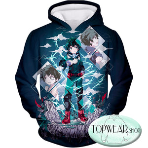 My Hero Academia Hoodies - Chasing the Dreams of Hero Izuki Midoriya Zip Up Hoodie