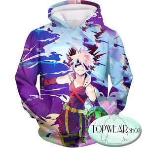 My Hero Academia Hoodies - Cool Explosive Hero Bakugo Action Zip Up Hoodie