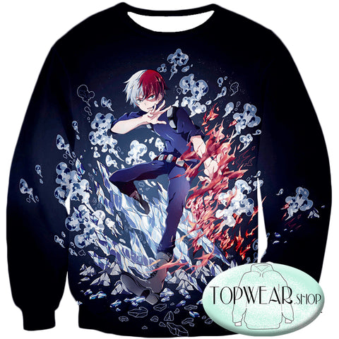 Image of My Hero Academia Hoodies - Shoto Todoroki Awesome Anime Pullover Hoodie