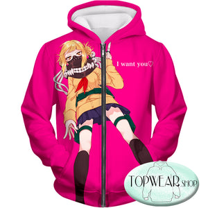 My Hero Academia Hoodies - CVillain Himiko Toga Ultimate Anime Zip Up  Hoodie