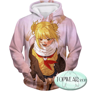 My Hero Academia Hoodies -  Crazy Cute Dangerous Villain Himiko Toga Pullover Hoodie