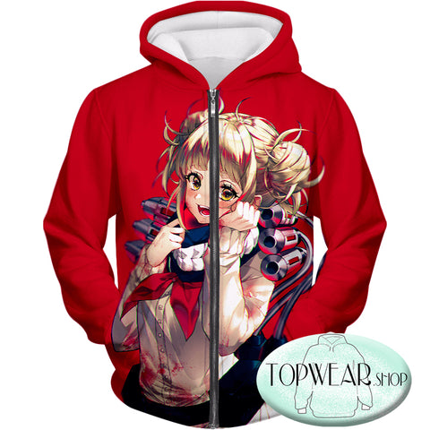 Image of My Hero Academia Sweatshirts - Cute Anime Villain Himiko Toga Awesome Sweatshirt