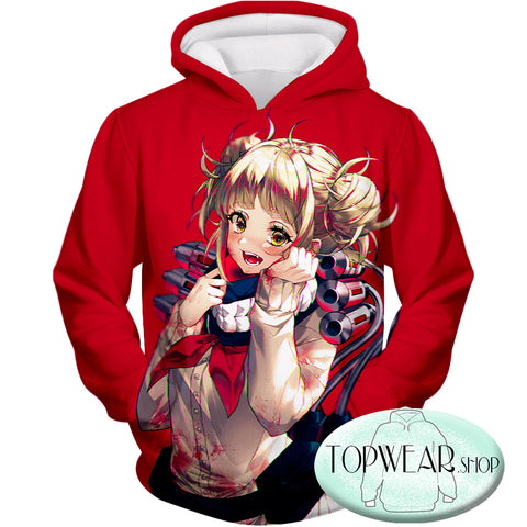 Image of My Hero Academia Hoodies - -Cute Anime Villain Himiko Toga Awesome Pullover Hoodie