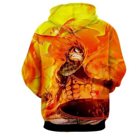 Image of Fairy Tail Natsu Fire Of Dragon 3D Printed Hoodie