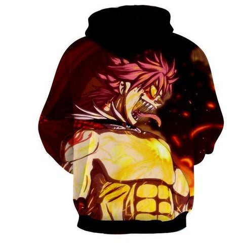Image of Natsu Son Of Dragon Fairy Tail 3d Printed Hoodie
