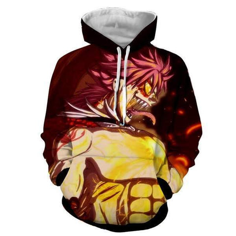 Image of Natsu Son Of Dragon Fairy Tail 3d Printed Hoodie