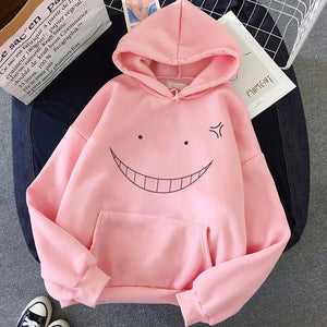 Japanese Anime Assassination Classroom Korosensei Casual Long Sleeve Hoodies