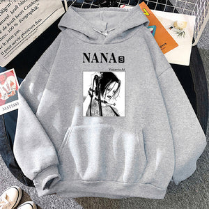 Nana Osaki Hoodies Aesthetic Harajuku Pullover Casual Sweatshirt