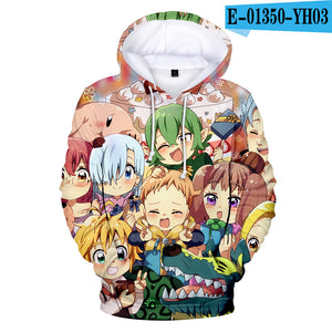 Nanatsu No Taizai Hoodies - 3D Print The Seven Deadly Sins Sweatshirts