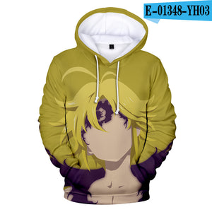 Nanatsu No Taizai Hoodies - 3D Print The Seven Deadly Sins Sweatshirts