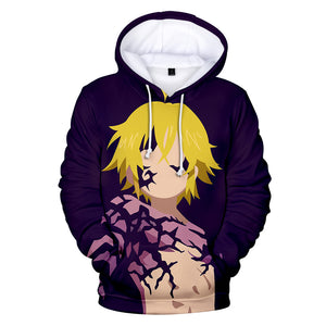 Nanatsu No Taizai Hoodies - 3D Print The Seven Deadly Sins Sweatshirts