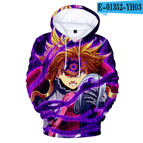 Image of Nanatsu No Taizai Hoodies - 3D Print The Seven Deadly Sins Sweatshirts