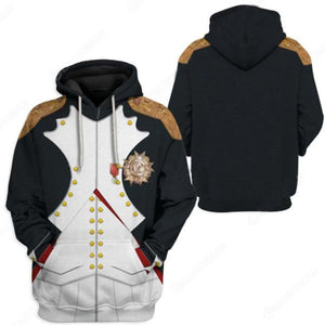 Historical Personage Napoleon Bonaparte 3D Printed Cosplay Hoodie