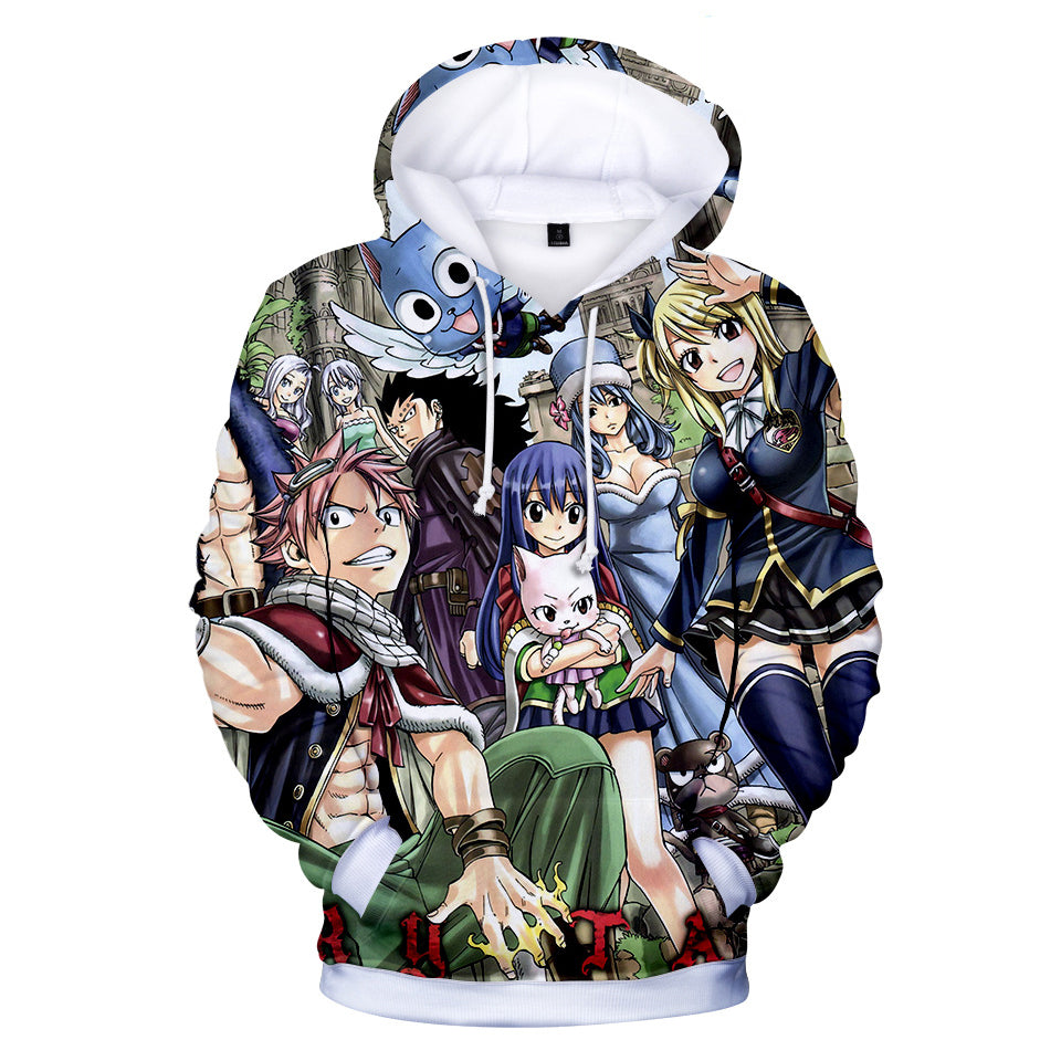 Fairy Tail Hoodies - Fairy Tail Anime Series Hero Combination Super Co