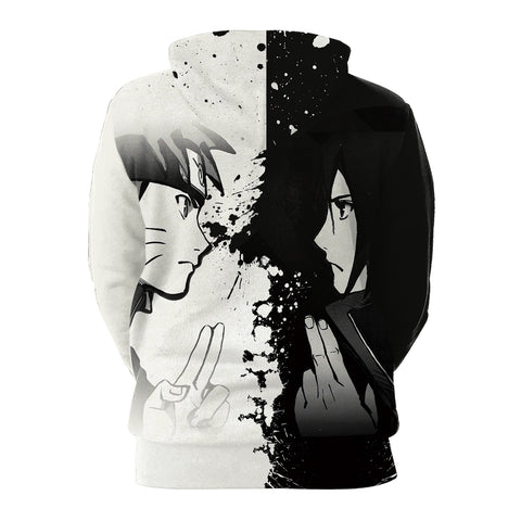 Image of Naruto Sasuke 3D Print Digital Print Hoodie