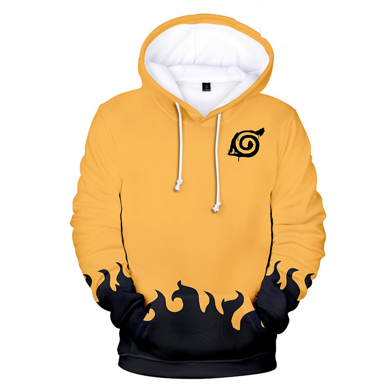 Yellow 2025 naruto hoodie