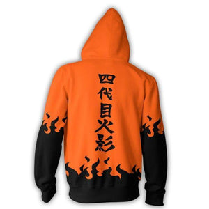 Naruto Minato Namikaze Hokage Zip Hoodie