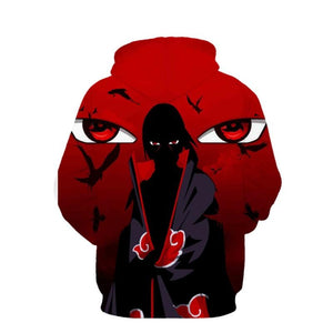 Itachi Uchiha - 3D Printed Naruto Hoodie