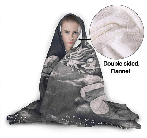 Image of H-unter X H-unter Neferpitou Pitou 3D Printed Hooded Blanket