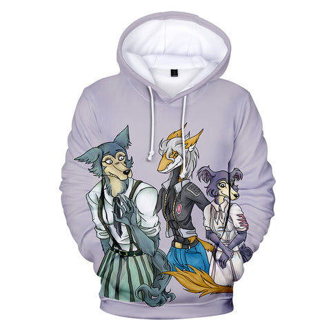 Image of 3D Printed Anime BEASTARS Hoodies - The Wolf elements Sweatshirt