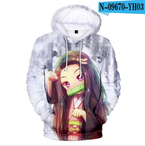 Image of 3D Print Anime Demon Slayer Hoodies Sweatshirts