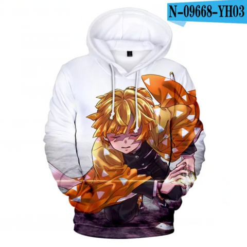 Image of 3D Print Anime Demon Slayer Hoodies Sweatshirts