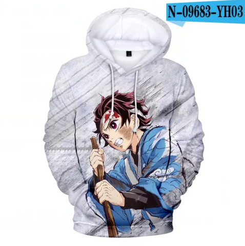 Image of 3D Print Anime Demon Slayer Hoodies Sweatshirts