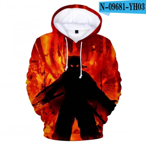 Image of 3D Print Anime Demon Slayer Hoodies Sweatshirts