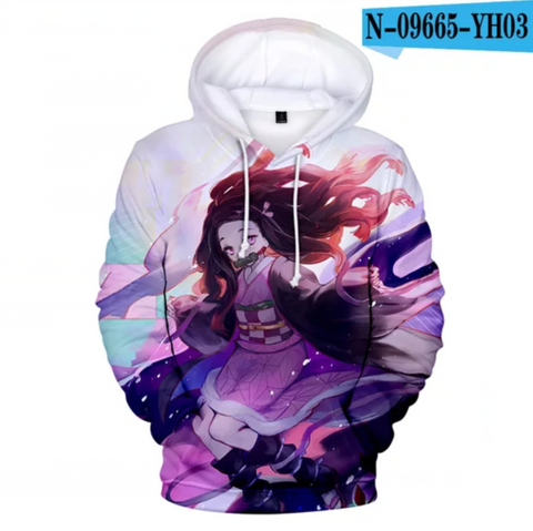 Image of 3D Print Anime Demon Slayer Hoodies Sweatshirts