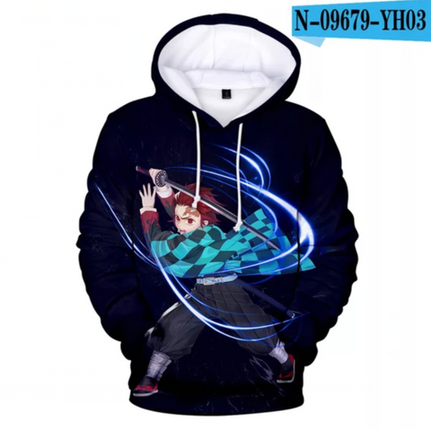 Image of 3D Print Anime Demon Slayer Hoodies Sweatshirts