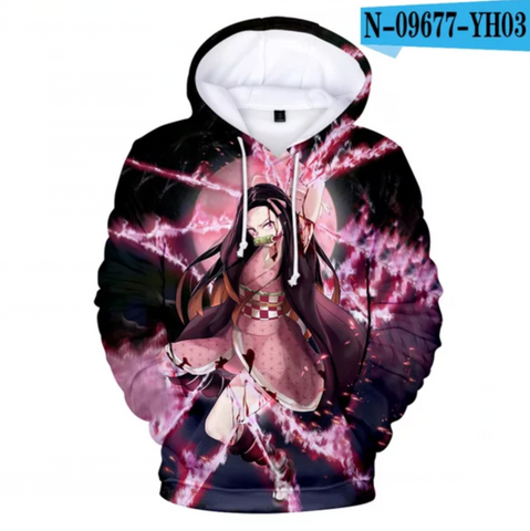 Image of 3D Print Anime Demon Slayer Hoodies Sweatshirts